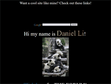 Tablet Screenshot of danielxli.com